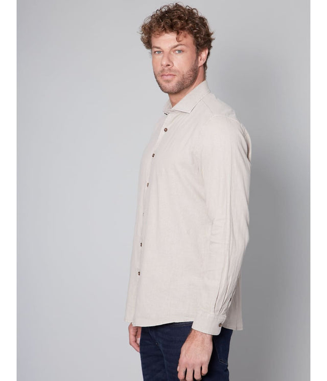 Camisa Gerry M/L Café - Camisa