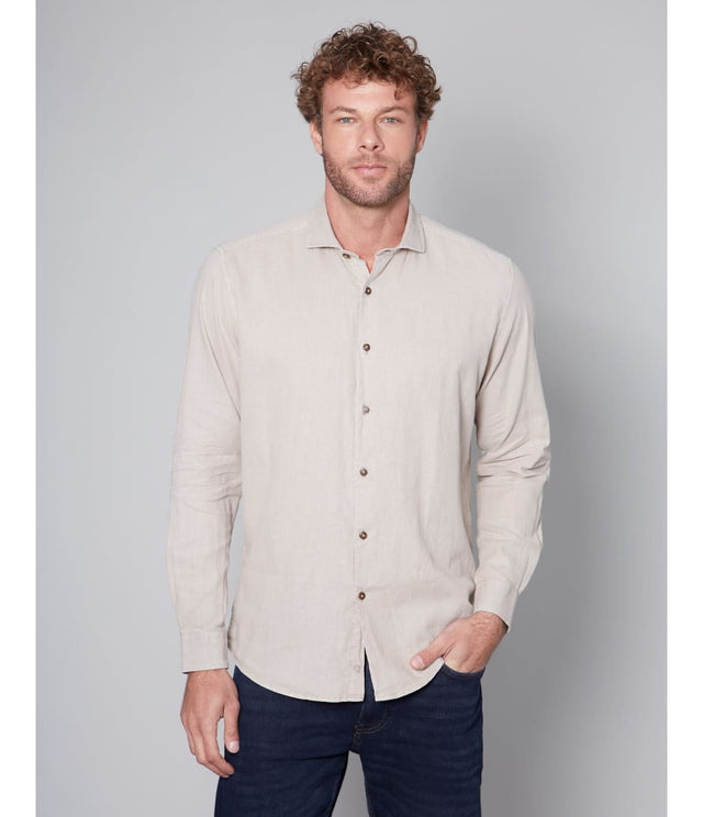 Camisa Gerry M/L Café - Camisa