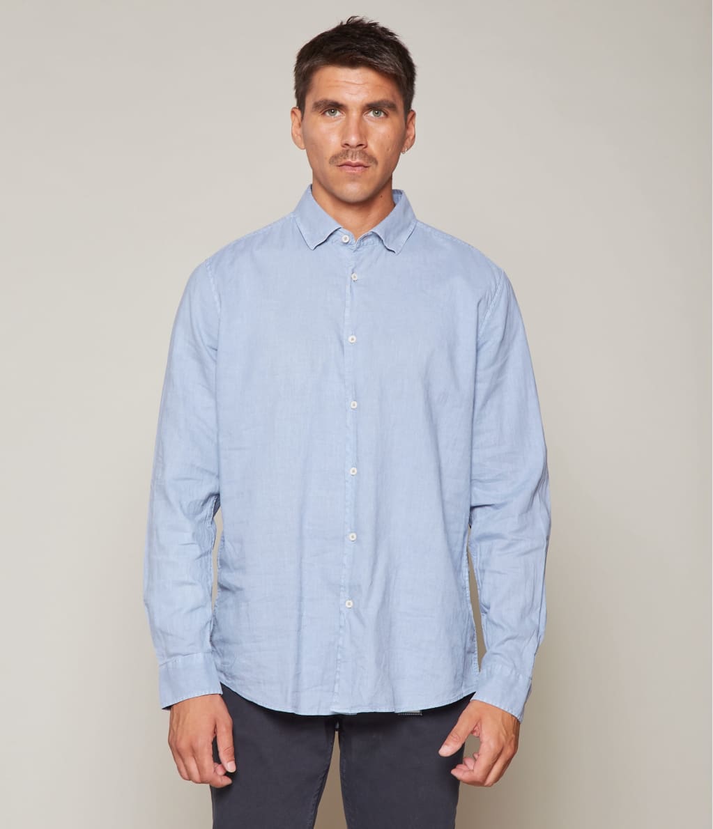 Camisa Gerry M/L Celeste - Camisa