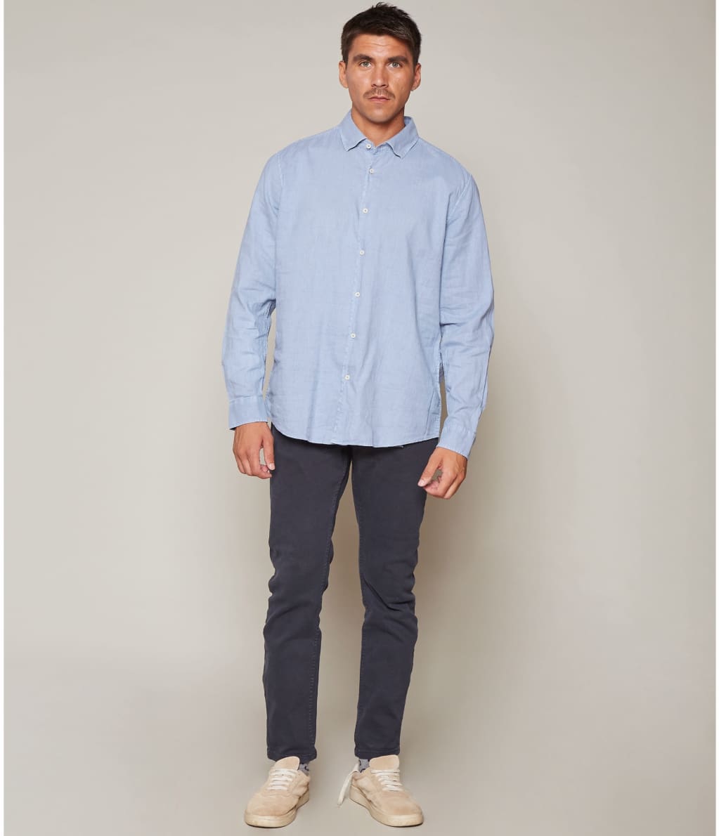 Camisa Gerry M/L Celeste - Camisa