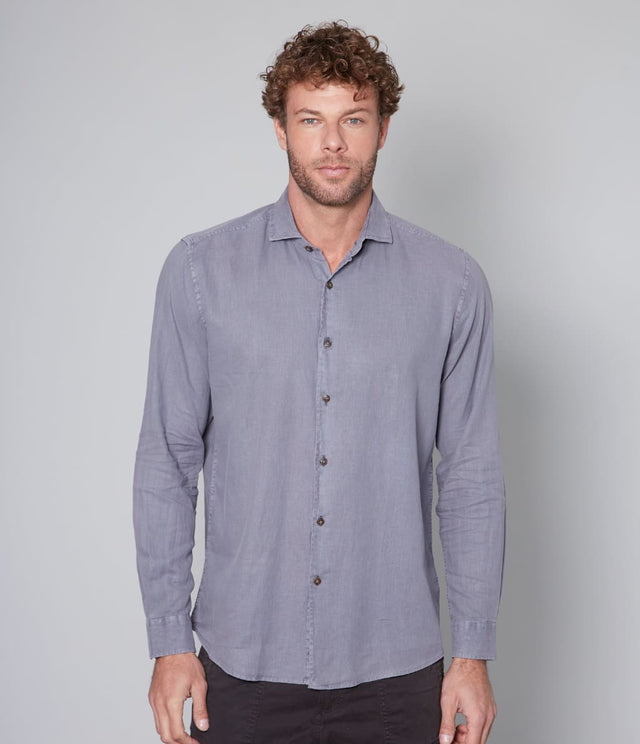 Camisa Gerry M/L Gris - Camisa