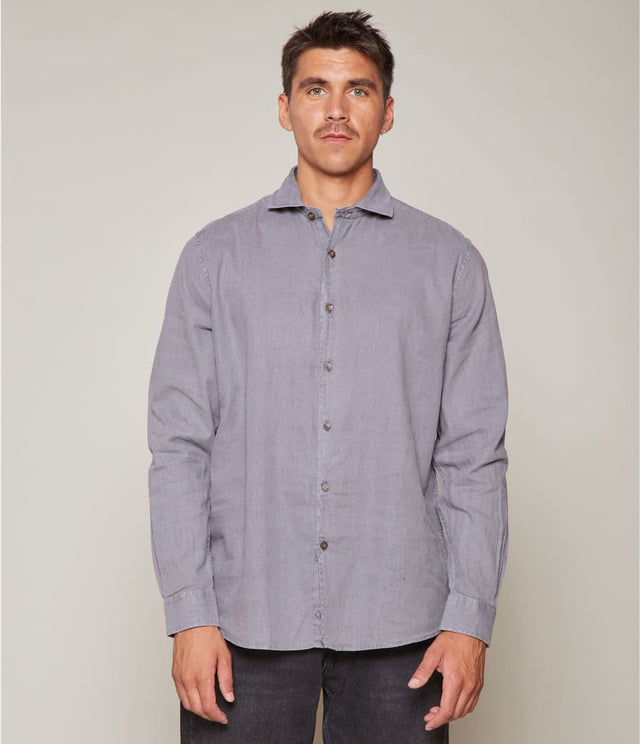 Camisa Gerry M/L Gris - Camisa