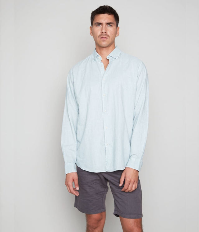 Camisa Gerry M/L Verde Agua - Camisa