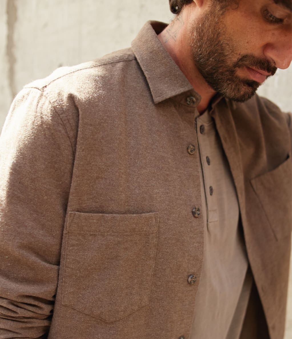 Camisa Gideon Café Oscuro - Camisa