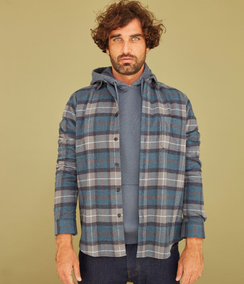 Camisa Guy Cuadros Azul - Camisa