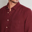 Camisa Hombre Lino Saint M/larga Burdeo