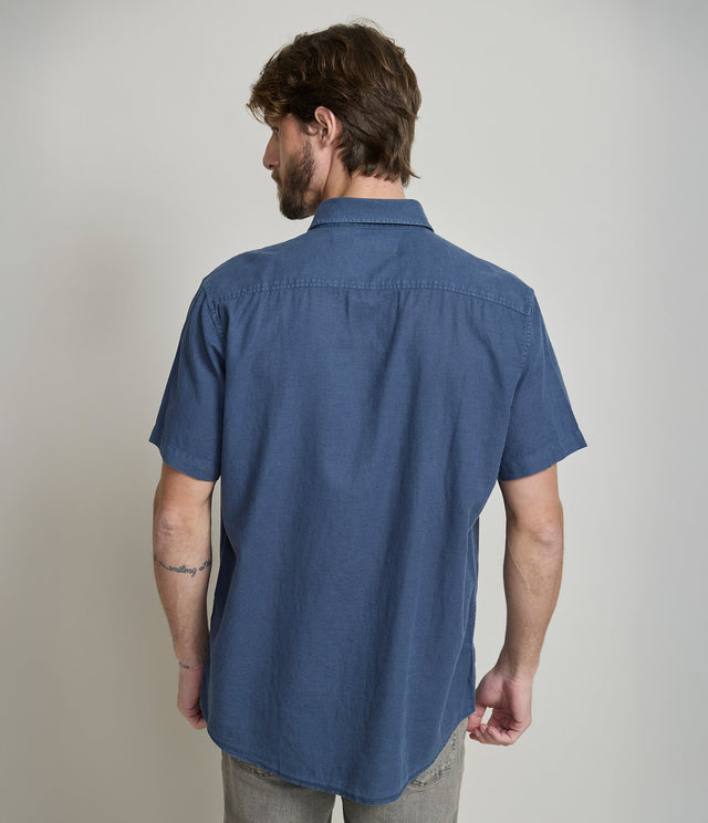 Camisa Alven Manga Corta Azul Navy - Camisa