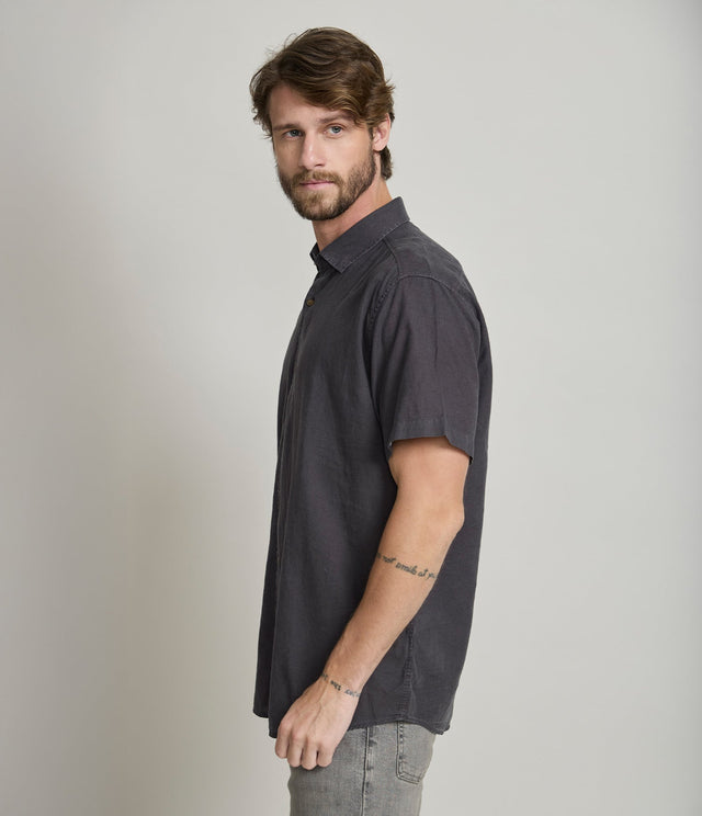 Camisa Alven Manga Corta Gris - Camisa