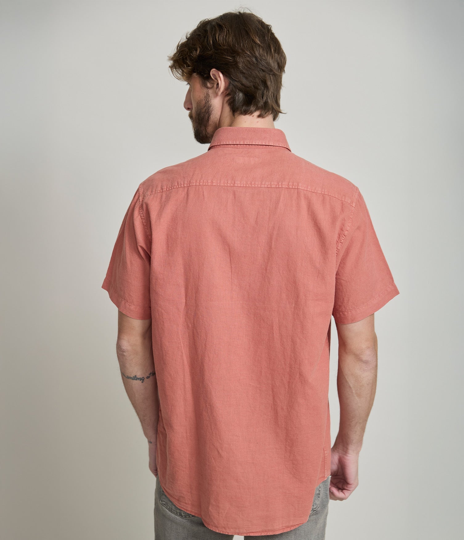 Camisa Alven Manga Corta Terracota - Camisa