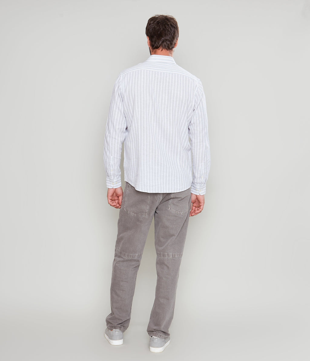 Camisa Nevis Rayas Verde - Camisa