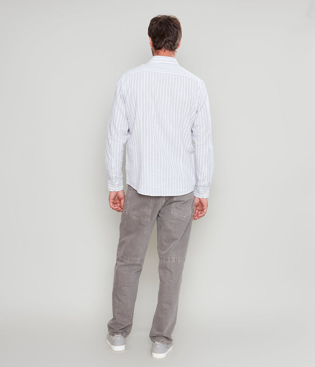 Camisa Nevis Rayas Verde - Camisa