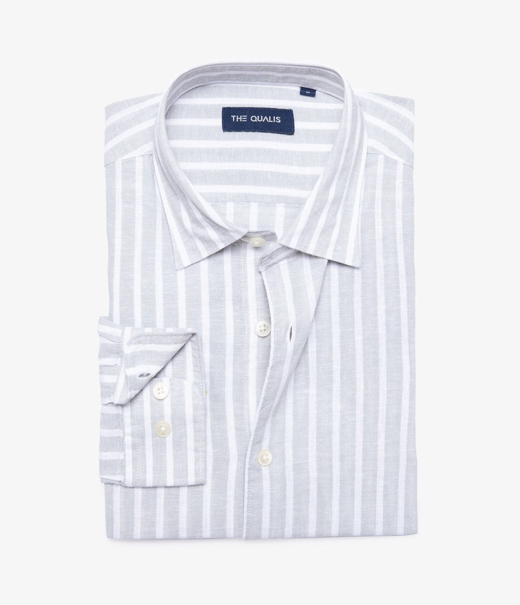 Camisa Nevis Rayas Verde - Camisa