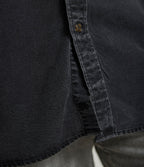 Camisa Denim Manga Corta Negro - Camisa