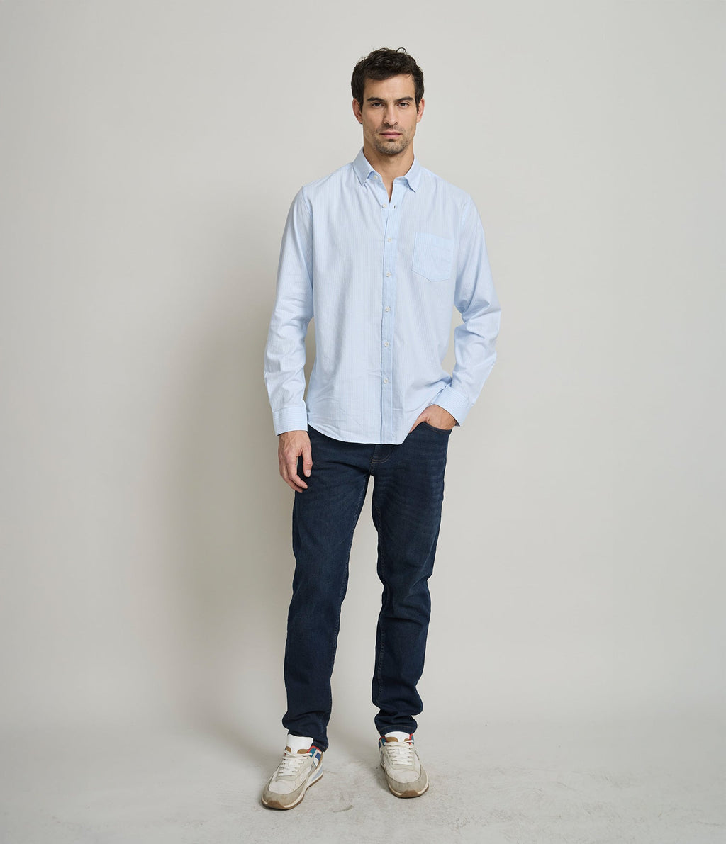 Camisa Regent Rayas Azul - Camisa