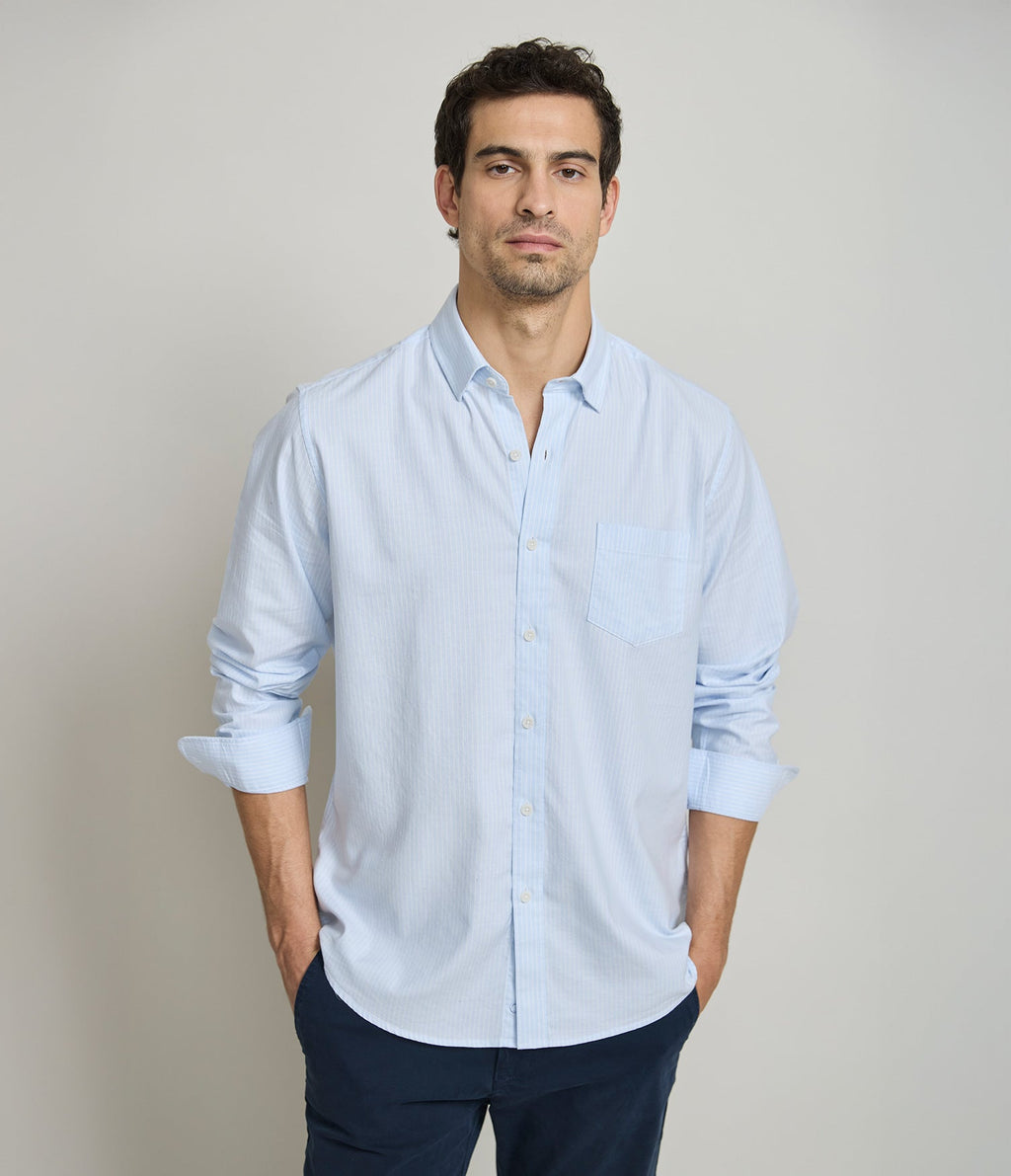 Camisa Regent Rayas Azul - Camisa