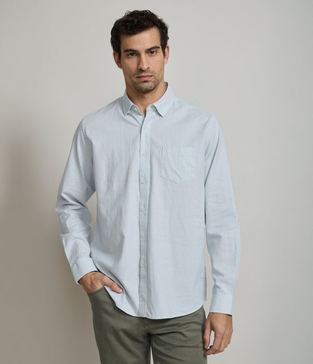 Camisa Regent Rayas Verde - Camisa