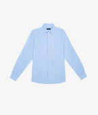 Camisa Lino Cuadros Azul - Camisa