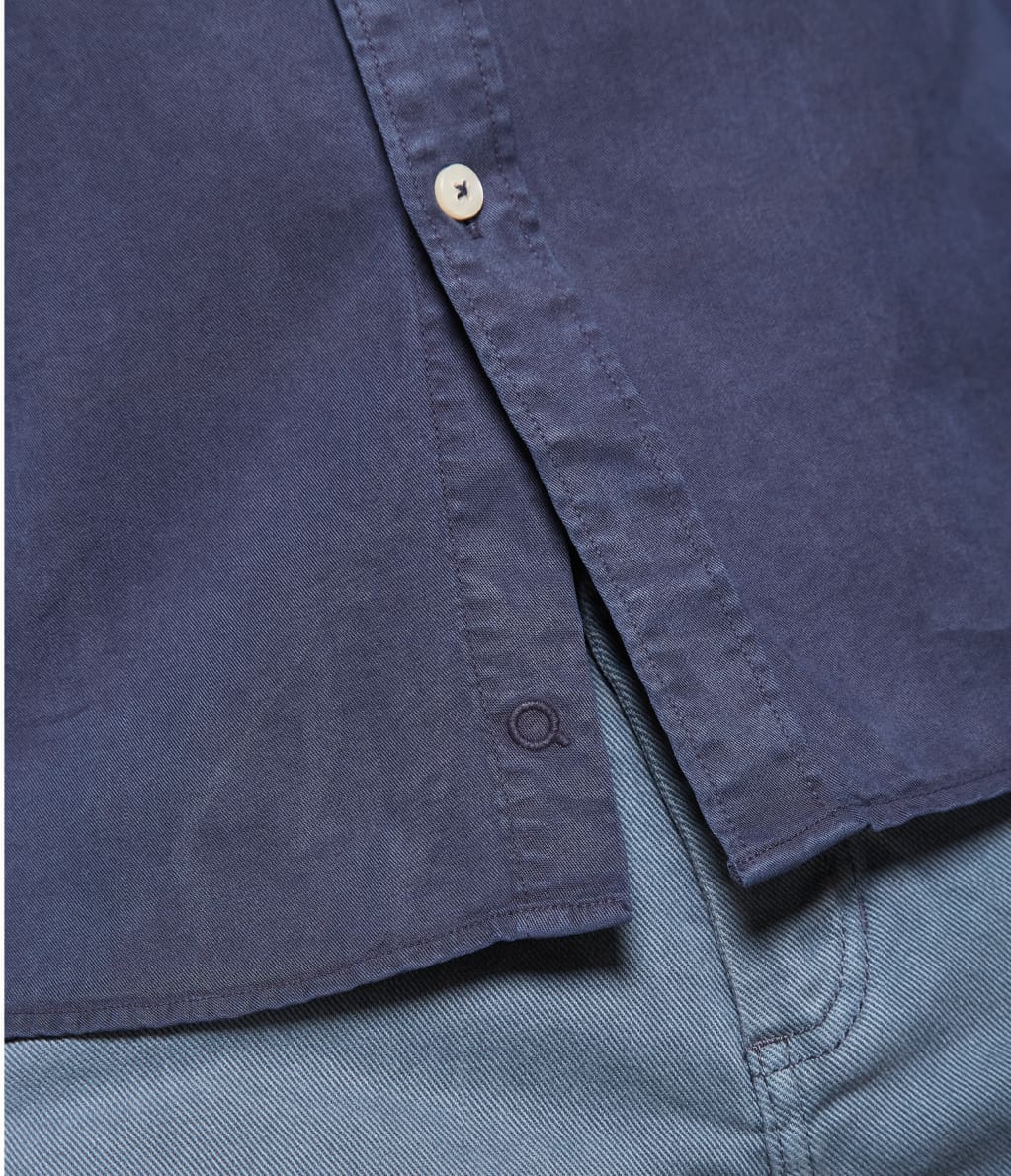 Camisa Lyocell Azul - Camisa