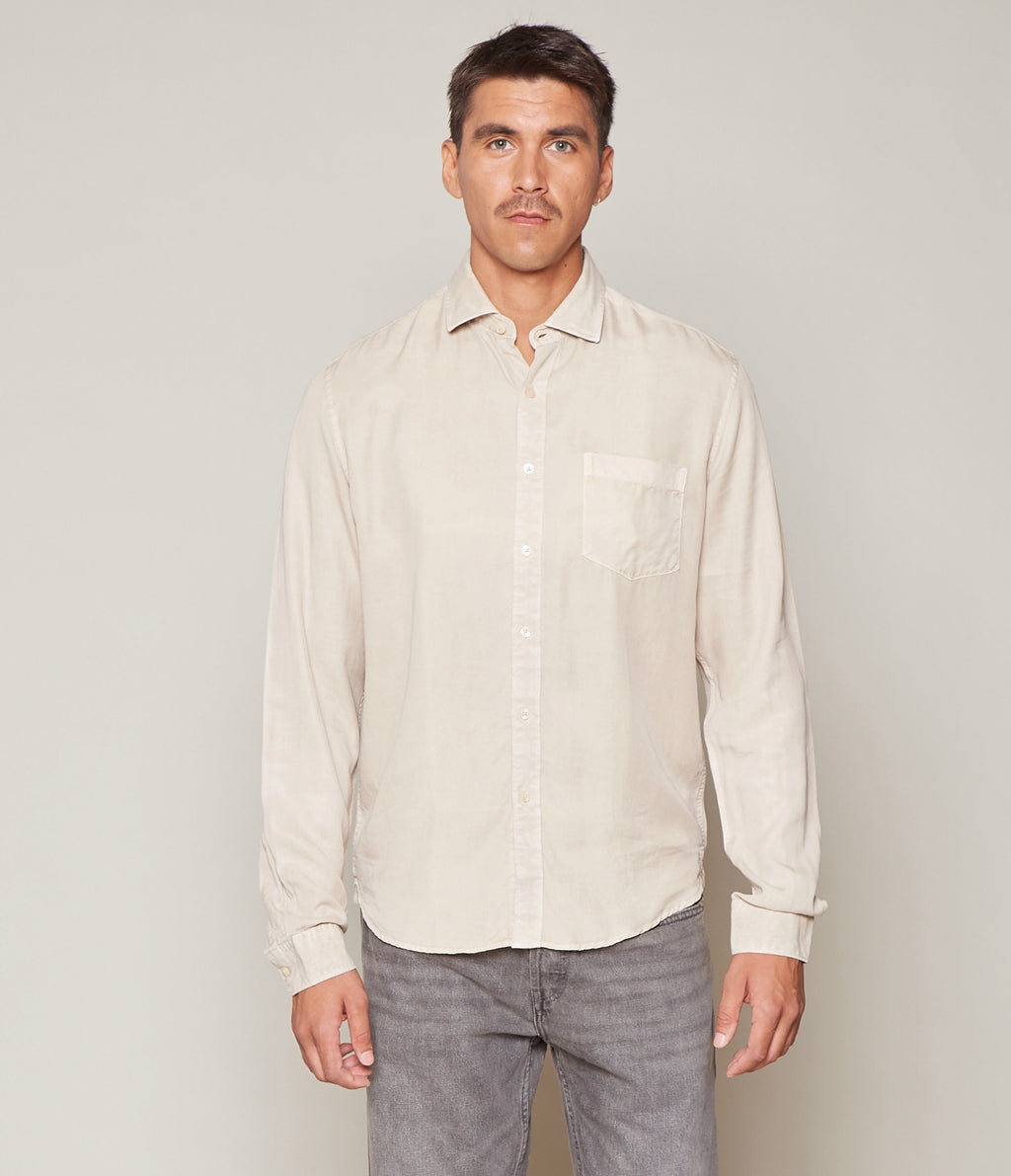 Camisa Lyocell Beige - Camisa