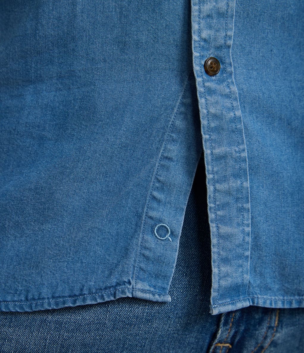 Camisa Lyocell Denim Azul - Camisa