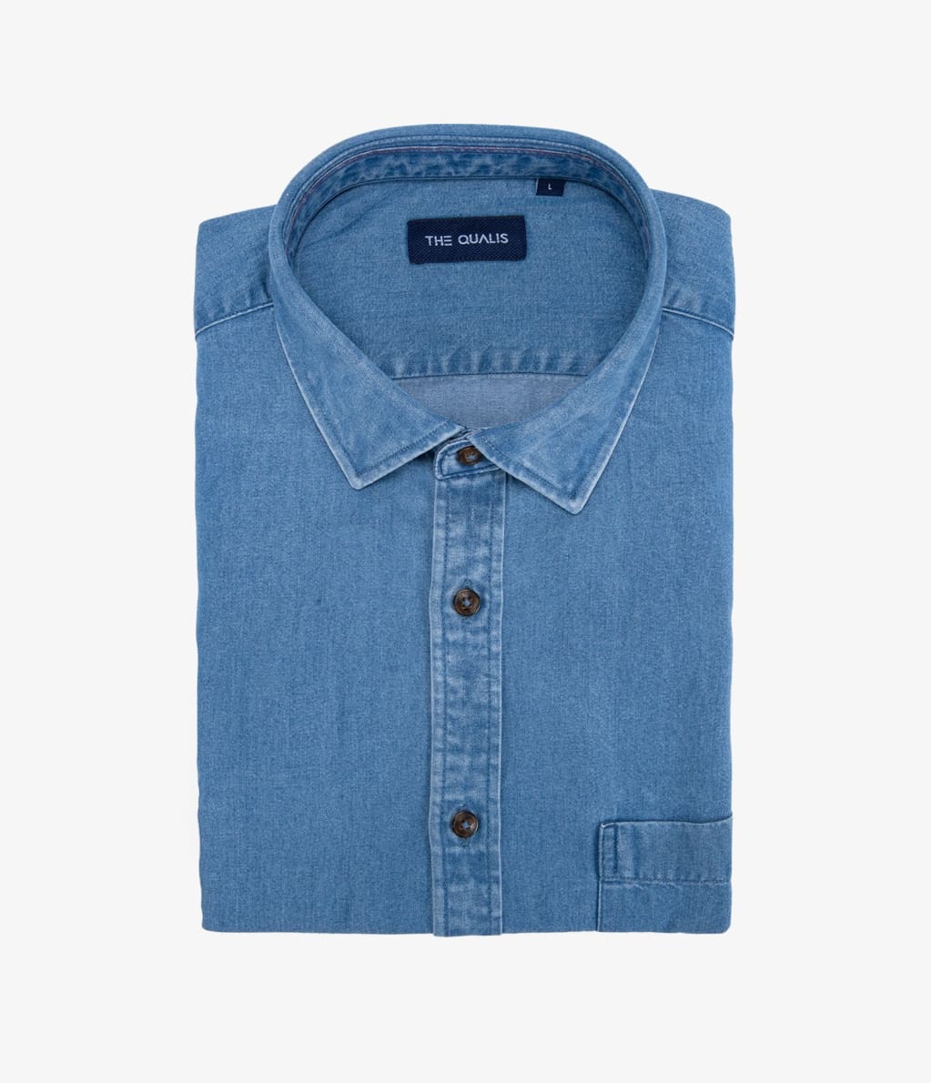 Camisa Lyocell Denim Azul - Camisa