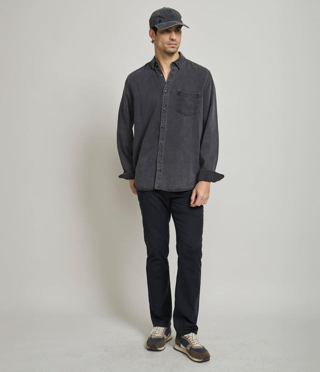Camisa Lyocell Denim Negro - Camisa