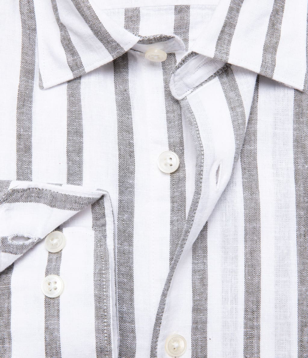 Camisa Nevis Rayas Gris - Camisa