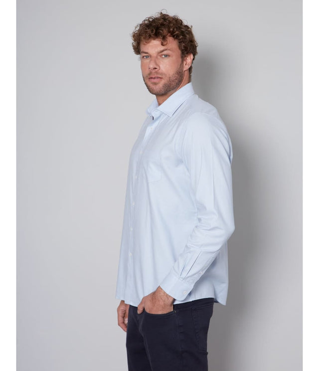 Camisa Oxford Celeste - Camisa