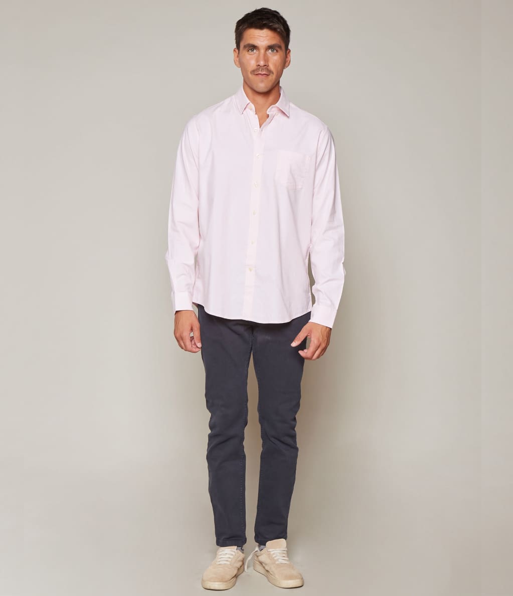 Camisa Oxford Rosada - Camisa