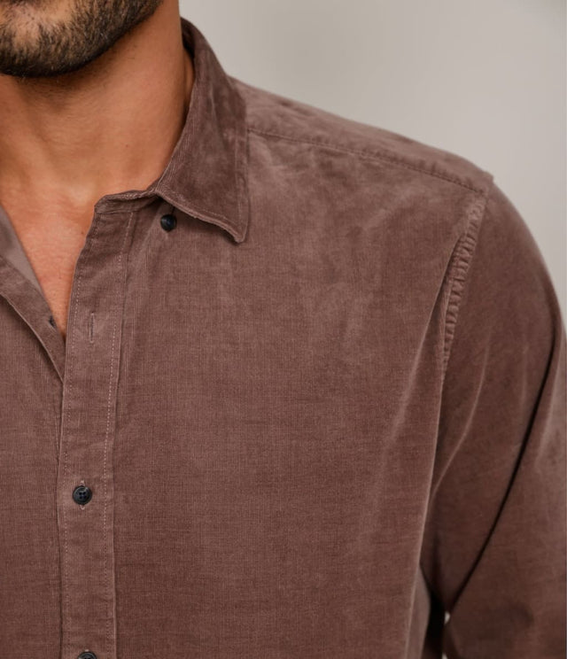 Camisa Robert Cotelé Grueso Café - Camisa
