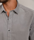 Camisa Robert Cotelé Grueso Gris - Camisa