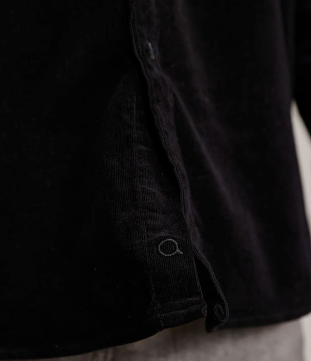 Camisa Robert Cotelé Grueso Negro - Camisa