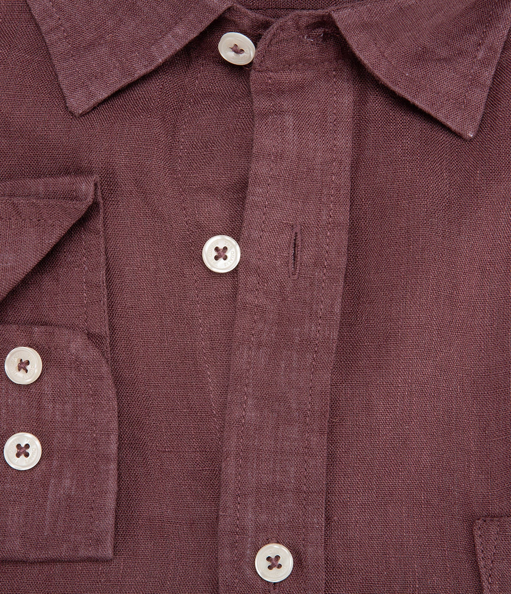 Camisa Sicilia Burdeo Camisa