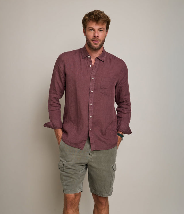 Camisa Sicilia Burdeo - Camisa