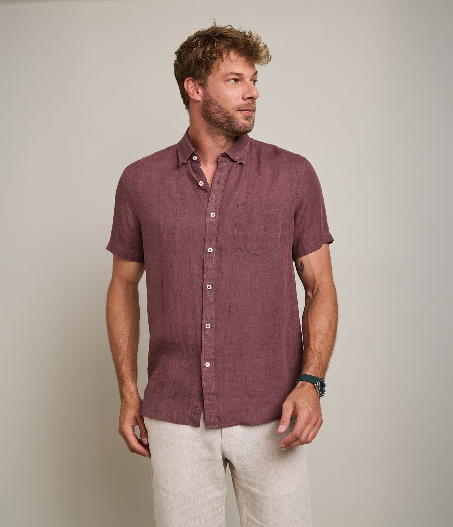 Camisa Sintra Burdeo - Camisa