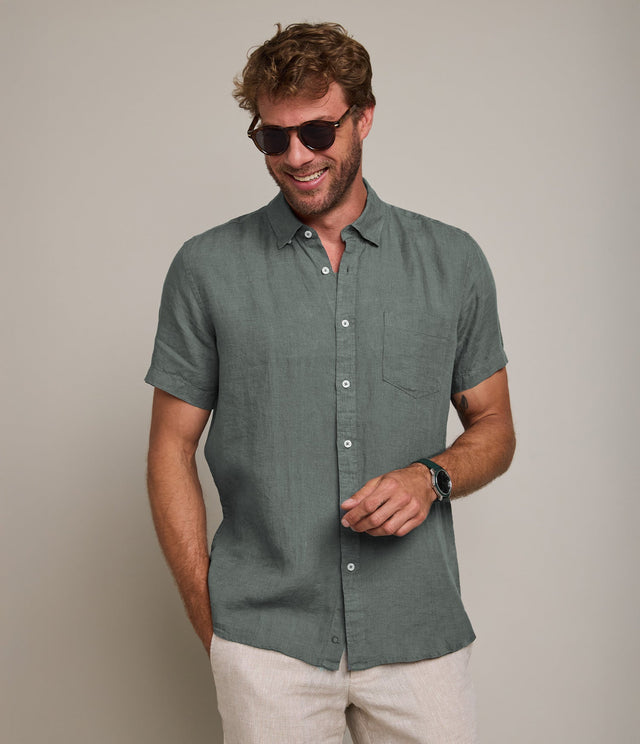 Camisa Sintra Verde Oscuro - Camisa