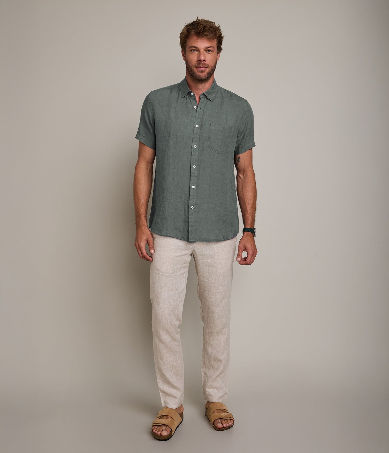 Camisa Sintra Verde Oscuro - Camisa