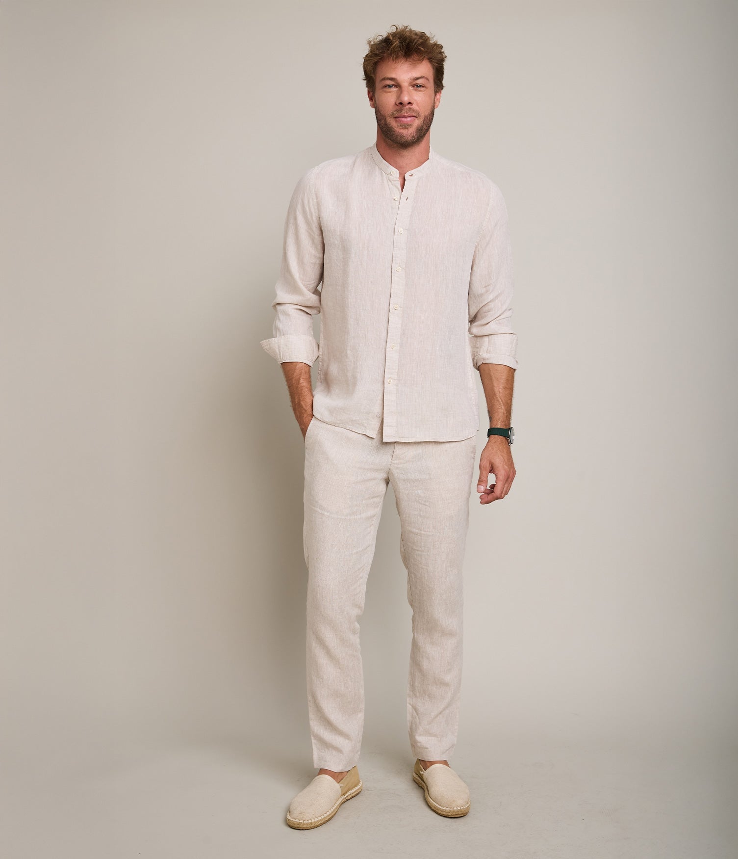 Camisa Soria Beige - Camisa