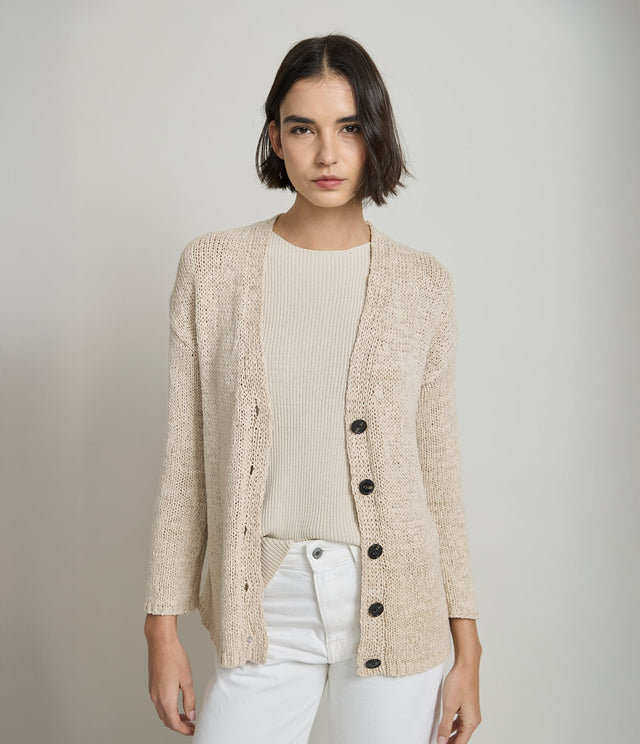 Cardigan Cinta Ecru - Sweater Mujer