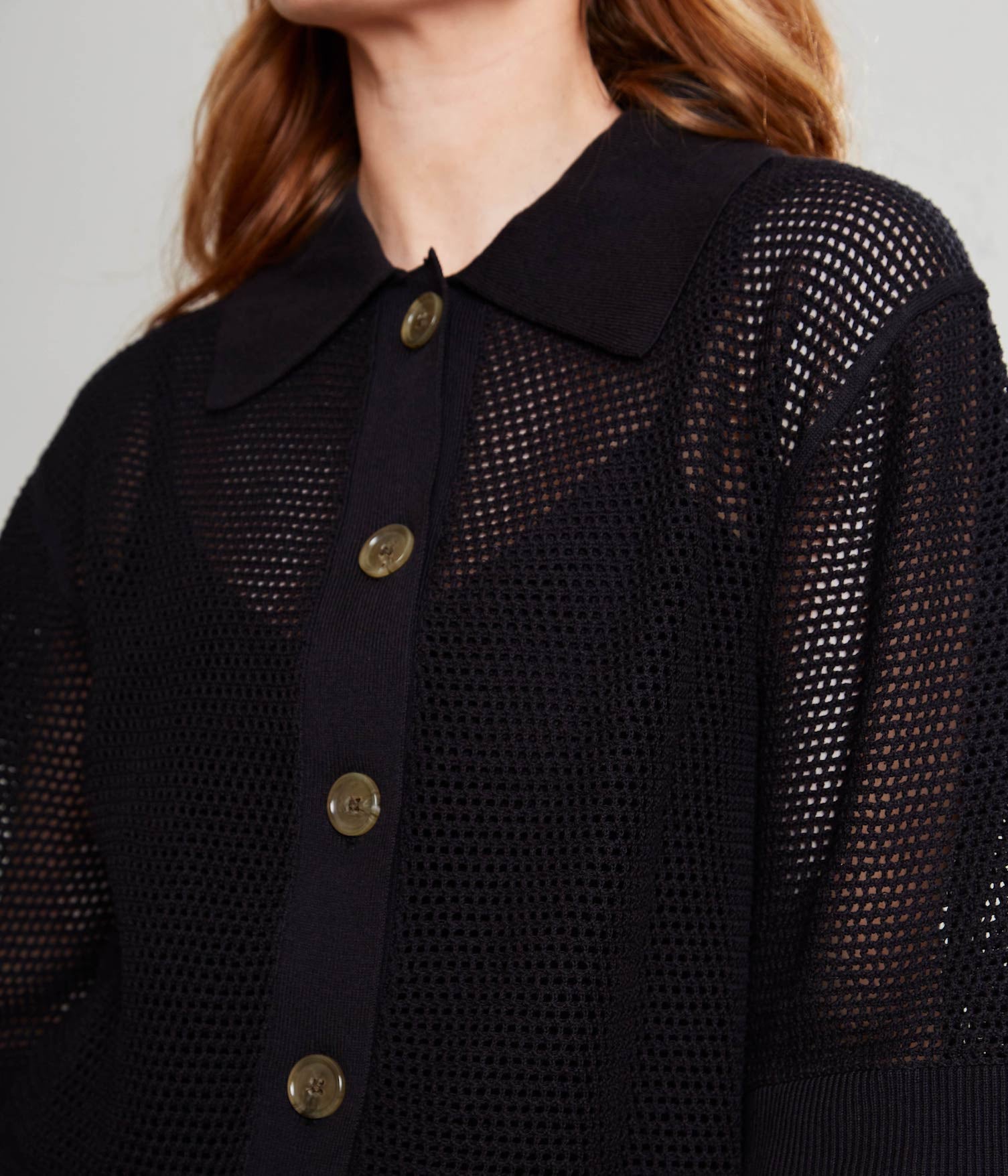 Cárdigan Oporto Negro - Sweater