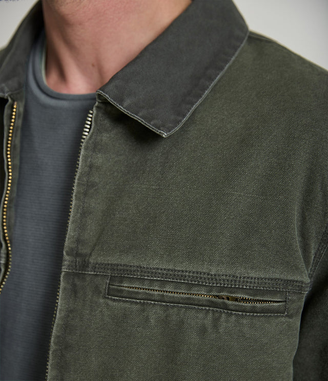 Canvas Jacket Verde - Chaqueta