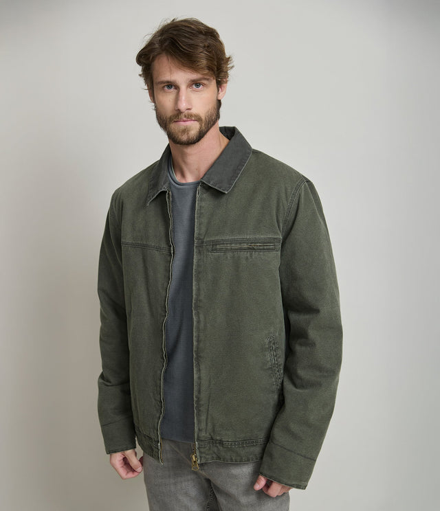 Canvas Jacket Verde - Chaqueta