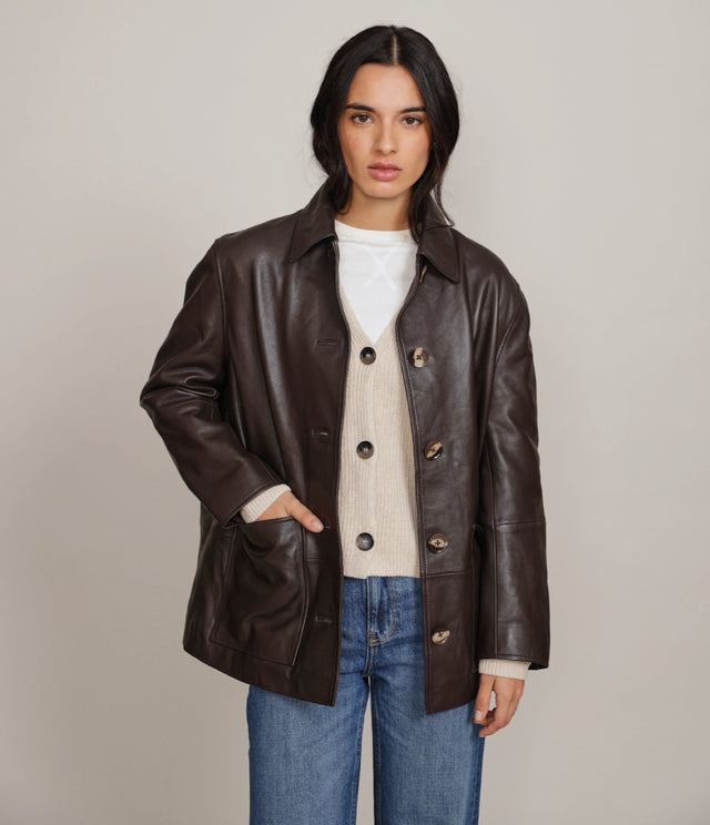 Chaqueta Cuero Juliet - Abrigo Mujer