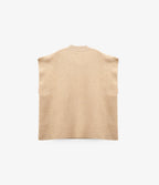 Chaqueta Otavia Sin Mangas Beige - Sweater Mujer