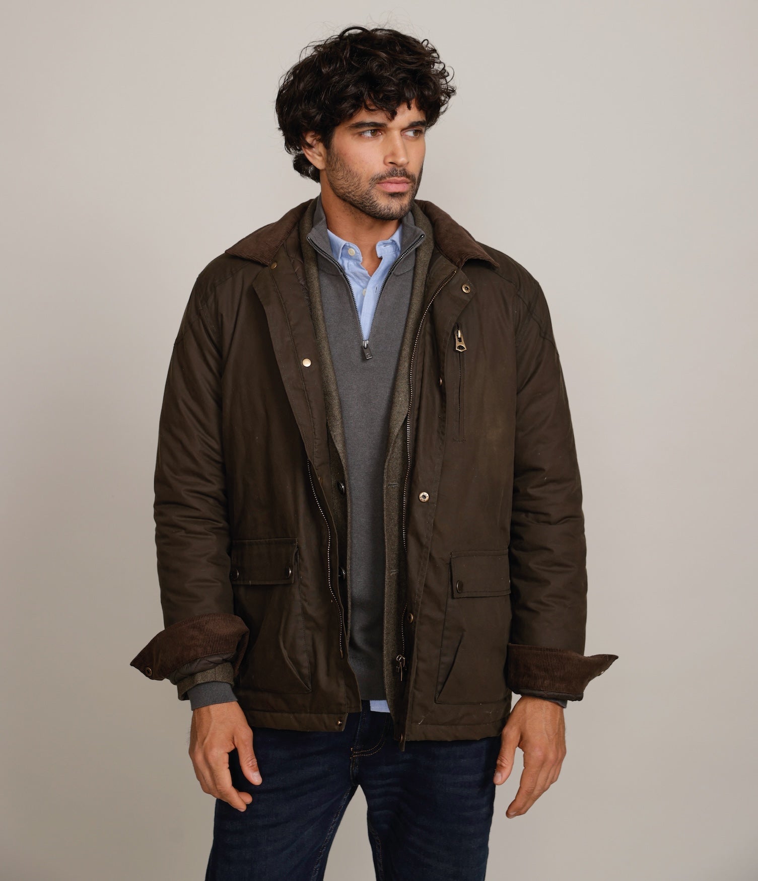Chaqueta Wax Harry Verde Musgo - Chaqueta