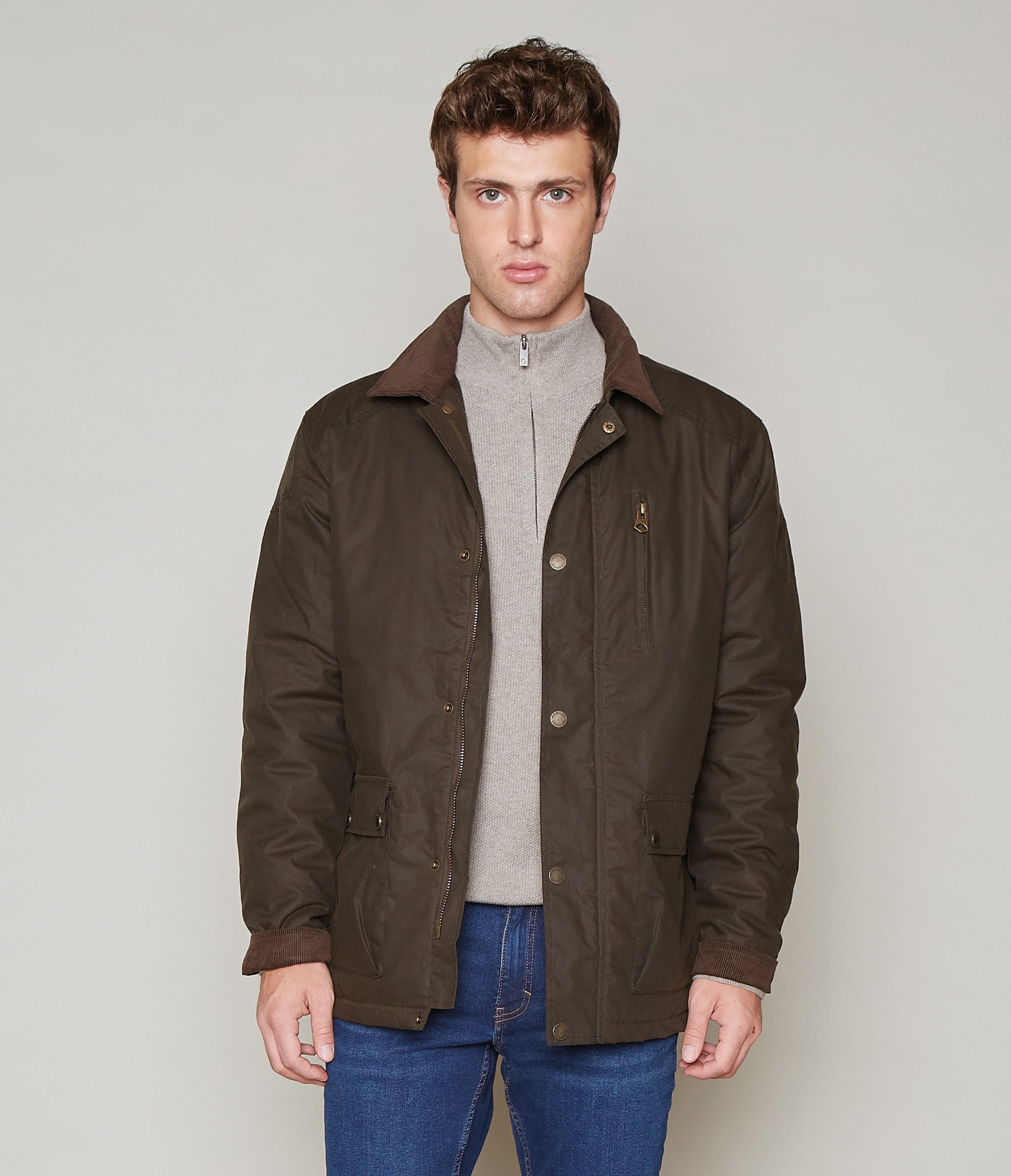 Chaqueta Wax Harry Verde Musgo - Chaqueta