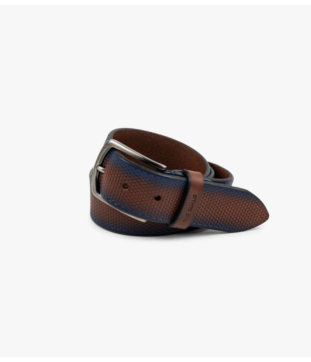 Cinturón Crofts Cuero Azul/Negro - Cinturon