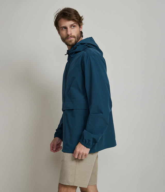 Cortaviento Edge Azul Petróleo - Chaqueta
