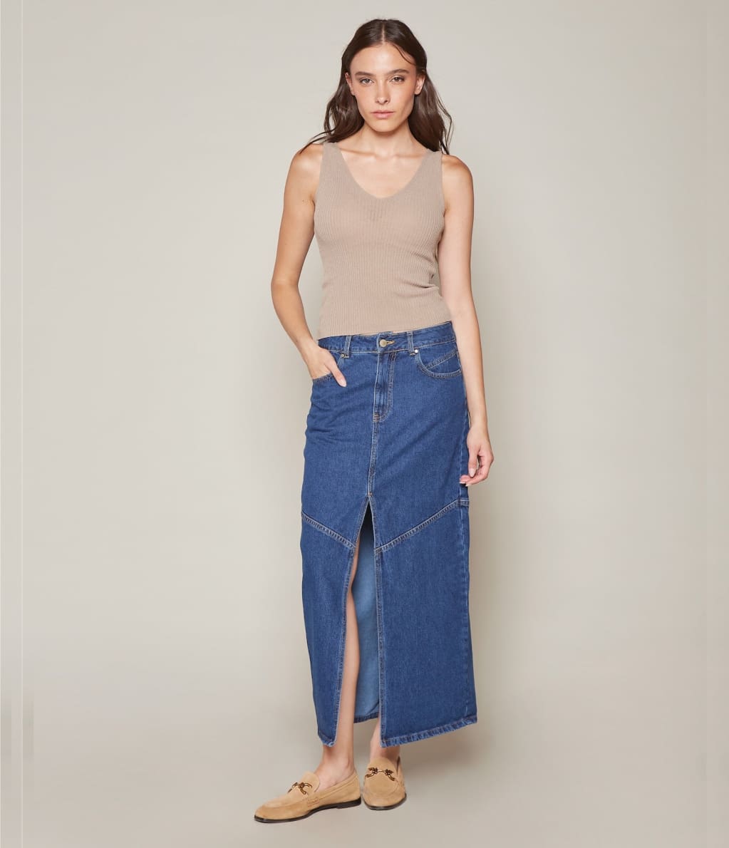 Falda Denim - Falda Denim