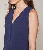 Gillette Polo Navy - Sweater Mujer